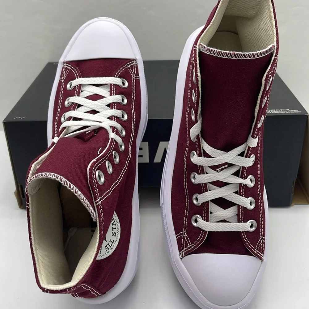 Converse WMNS High-Top Platform Sneakers A02430C CTAS MOVE HI
DARK BEETROOT/WHIT - Picture 12 of 16